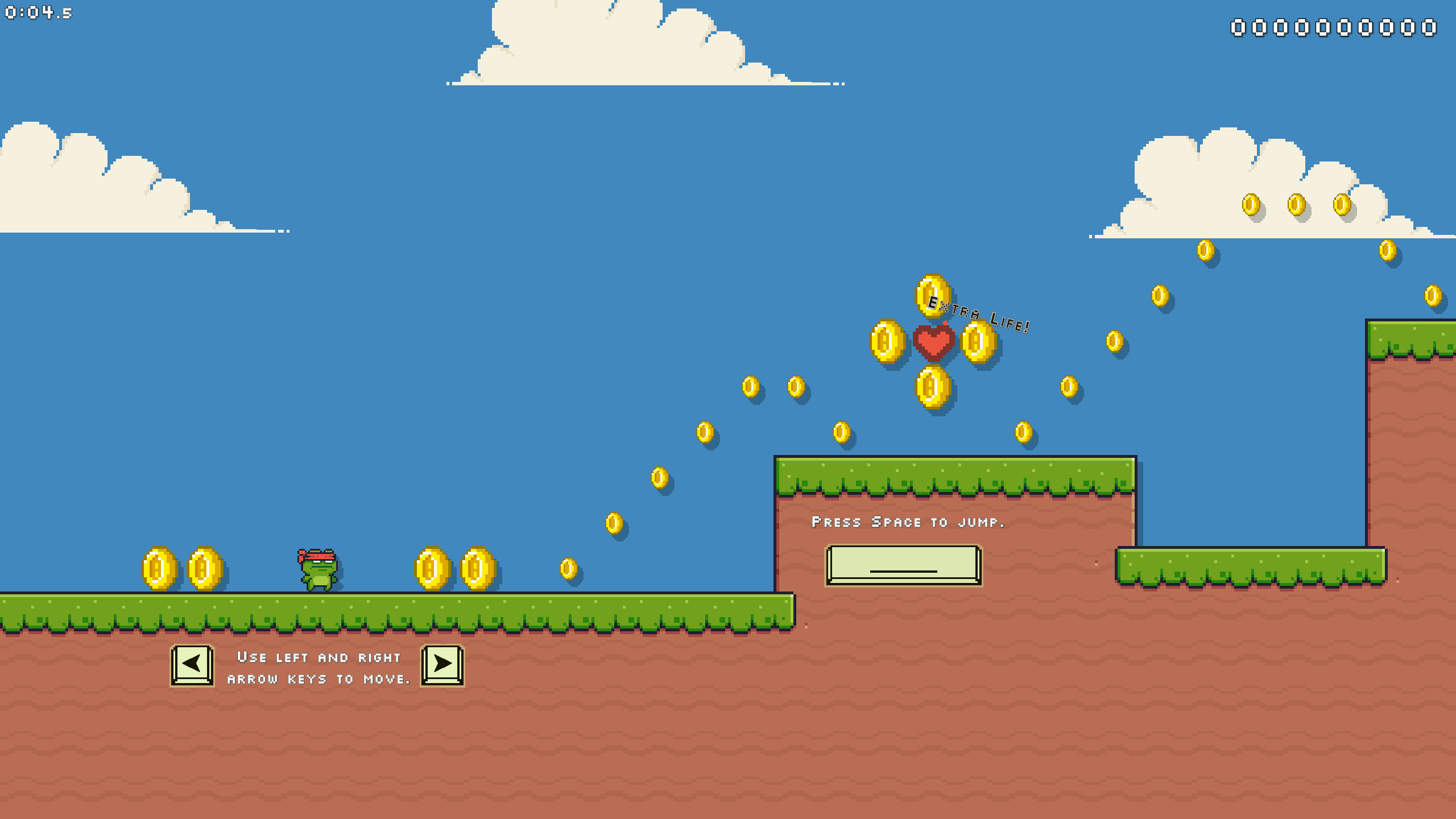 A tutorial screen showing basic controls and gameplay mechanics